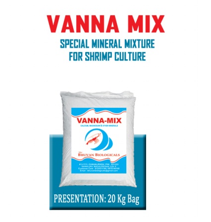 Vanna मिक्स - चिंराट संस्कृति के लिए विशेष खनिज मिश्रण
